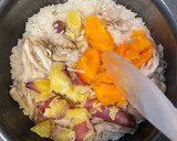 舞茸さつまいも人参の炊き込みご飯作り方4写真