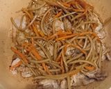 きんぴらごぼう入れお好み焼き風作り方2写真