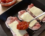 トマト＆チーズの焼きトンカツ風作り方2写真
