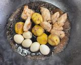鶏もも肉と栗の黒酢あん作り方3写真