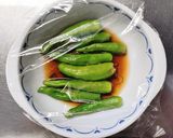 レンジで 簡単!ししとうの 梅ポン酢和え作り方3写真