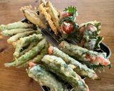 夏野菜とカニカマ大葉巻きの天丼❣️作り方3写真