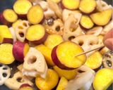 さつまいもと蓮根の炒め煮作り方4写真