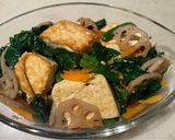 ほうれん草と焼き豆腐の味噌チーズ焼き作り方7写真