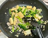 小松菜と厚揚げのコチュジャン味噌炒め🎵作り方4写真