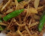 『豚味噌とじゃが芋のシャキシャキ炒め』作り方6写真