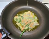 海鮮とネギの卵焼き作り方3写真