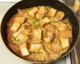 鮭と厚揚げと白菜の味噌煮作り方8写真