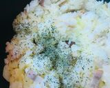 目玉焼き★ガーリックハムチャーハン作り方2写真