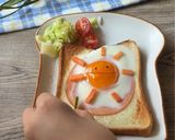 子供の朝のイヤイヤ回避！おひさまトースト🌞作り方7写真