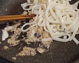 トマト🍅ジュースツナの塩昆布うどん作り方1写真