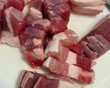 簡単　茄子と豚の甘辛丼作り方1写真