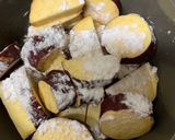さつまいもと蓮根と鶏肉の揚げ焼き作り方1写真