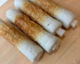 餅入りちくわのシソ肉巻き作り方2写真