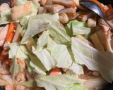 白菜と鶏肉の炒め物作り方6写真