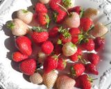 Lovery flower strawberry cake作り方1写真