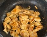 ご飯が進む！鶏むねのはちみつ生姜照り焼き作り方5写真