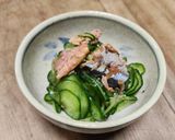 さんま蒲焼缶ときゅうりの酢の物作り方3写真