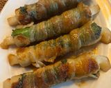 餅入りちくわのシソ肉巻き作り方5写真