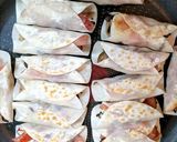 餃子の皮でカマンベールとキノコのおつまみ作り方5写真