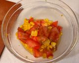 簡単☆とうもろこしトマト大葉の冷製パスタ作り方2写真
