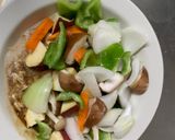 お一人様洋風中華丼味根菜たっぷり野菜炒め作り方12写真