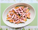子供喜ぶ簡単夕飯トースターかぼちゃチーズ焼き副菜作り方5写真