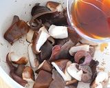 生キクラゲとしいたけの炒め煮♪作り方3写真