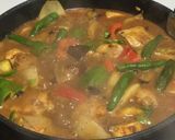 家庭にある材料で作る夏野菜のレッドカレー作り方18写真