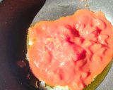 鶏むね肉のトマトバジル丼作り方3写真