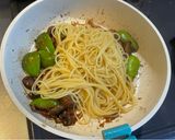 いちじくとマッシュルームの牡蠣醤油秋パスタ作り方5写真