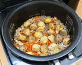 【栗の彩り炊き込みご飯】秋の贅沢！優しい味わい♬作り方6写真
