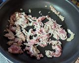 食がすすむ！空芯菜と豚肉のニンニク麹炒め作り方3写真