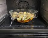 ワンボールレンジ鶏肉のマーマレード煮作り方2写真