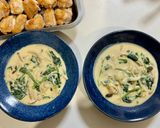 皮パリチキンのご馳走ほうれん草クリーム作り方12写真