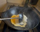 ピリッとシャキッと、わさび菜炒飯作り方3写真