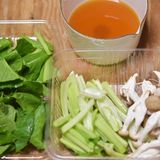 昔ながらの小松菜としめじの煮浸し【作り置き】作り方1写真