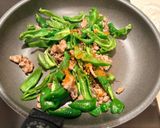 万願寺とうがらしと豚肉のカレー炒め作り方7写真