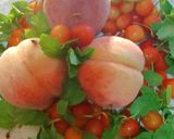Cherry and Peach mousse作り方1写真