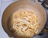 鶏そぼろ月見うどん作り方6写真