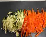 にんじんとズッキーニのおかかしりしり作り方1写真