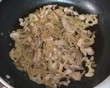 レンコンと豚肉のきんぴら作り方3写真