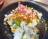 野菜たっぷり梅風味チャーハン作り方4写真