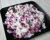 紫キャベツで彩り酢飯（梅×大葉）作り方3写真