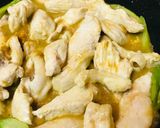 あまったカレー●鶏肉とアスパラガスのカレー炒め作り方3写真
