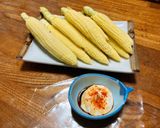 ヤングコーンの七味マヨネーズ作り方5写真