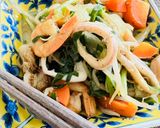俺の野菜炒め"俺いた"からのかき玉汁🤣作り方1写真