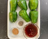 丸ごとピーマンのスパイシーおつまみ作り方1写真