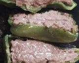 レンチンでピーマンの肉詰め♥作り方13写真