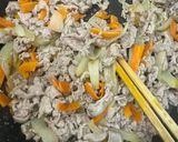 豚コマのにんにく味噌バター炒め作り方3写真